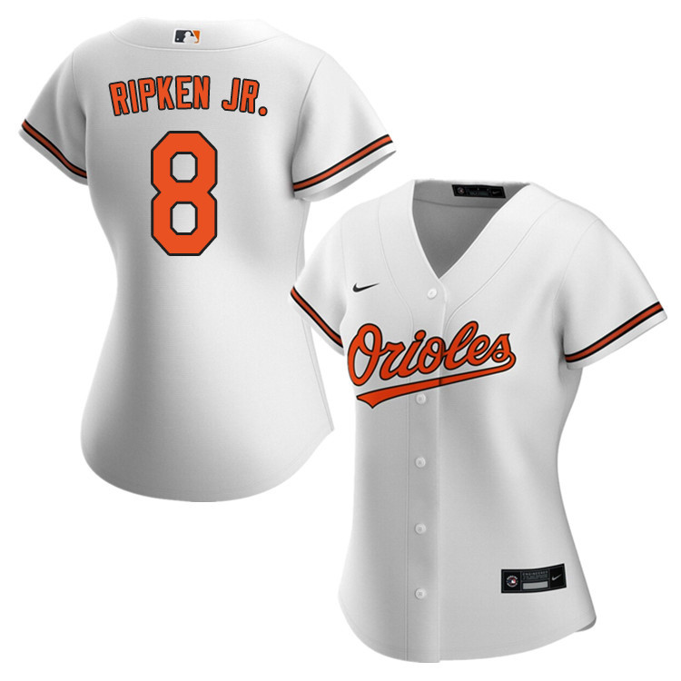 Nike Women #8 Cal Ripken Jr. Baltimore Orioles Baseball Jerseys Sale-White